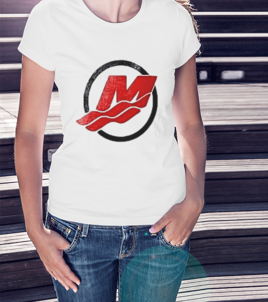 Motorsport Oversized Red M With Wave Racing T-Shirt