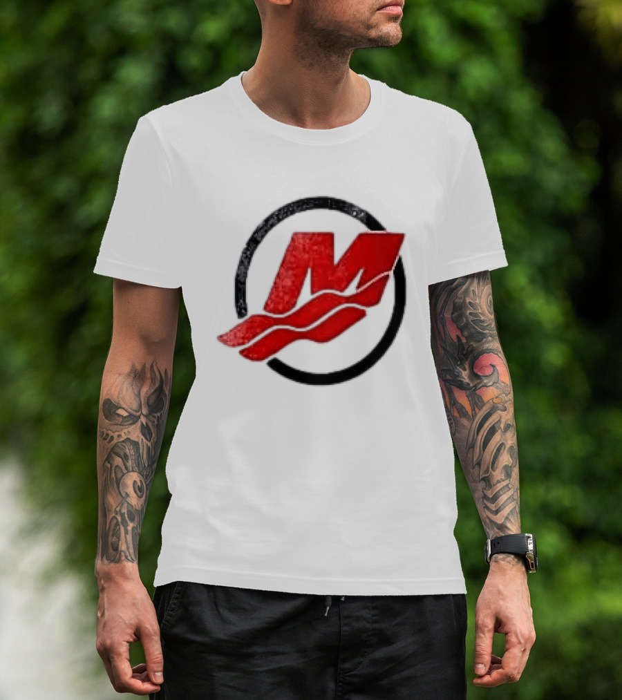 Motorsport Oversized Red M With Wave Racing T-Shirt