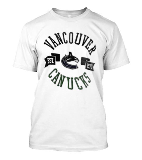 Vancouver Canucks Hockey NHL Est 1970 Vintage Team T-Shirt