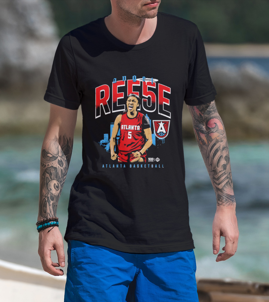 Angel Reese Atlanta Basketball Number 5 Shouting T-Shirt