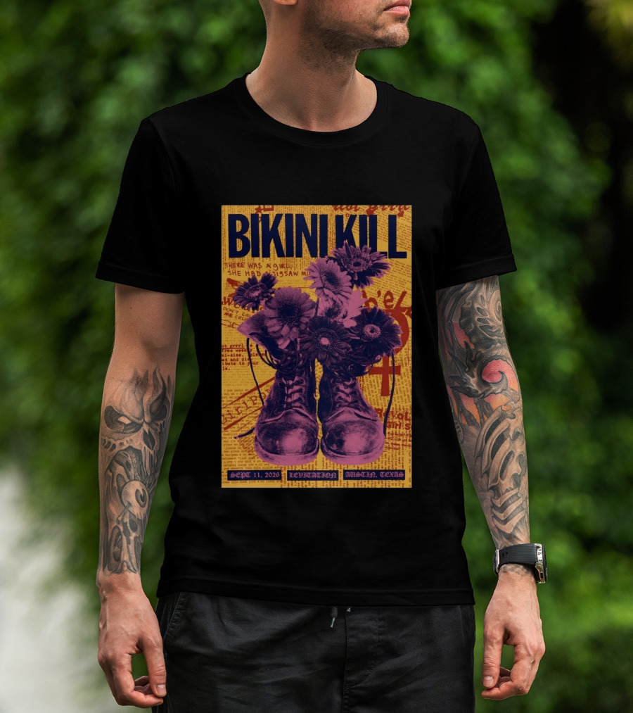 Bikini Kill Levitation Festival Austin Texas Sept 11 2026 T-Shirt