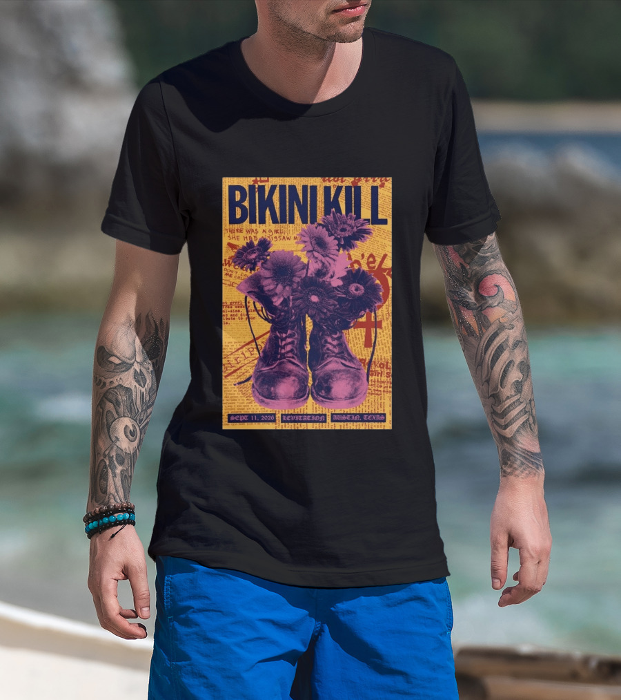 Bikini Kill Levitation Festival Austin Texas Sept 11 2026 T-Shirt