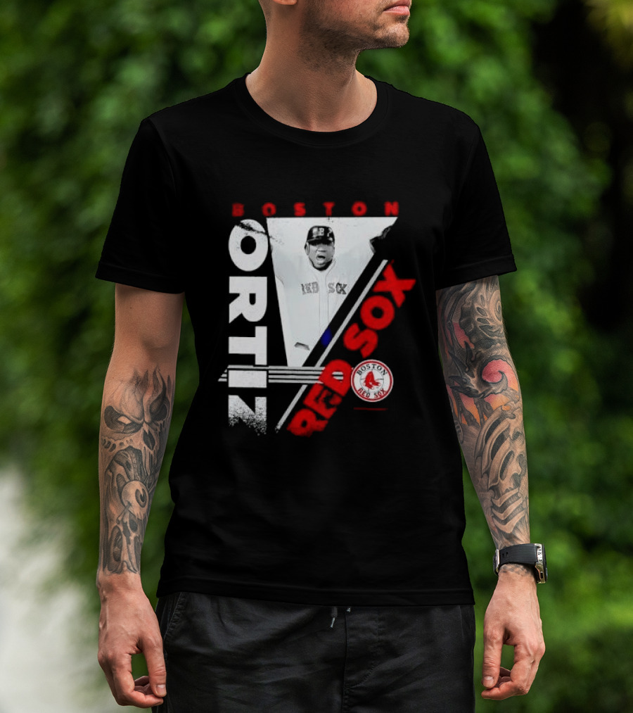 David Ortiz Boston Red Sox Celebrating T-Shirt