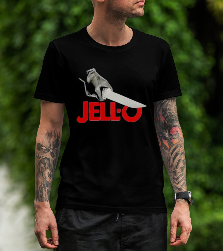 Jello With Gloved Hand Stabbing T-Shirt