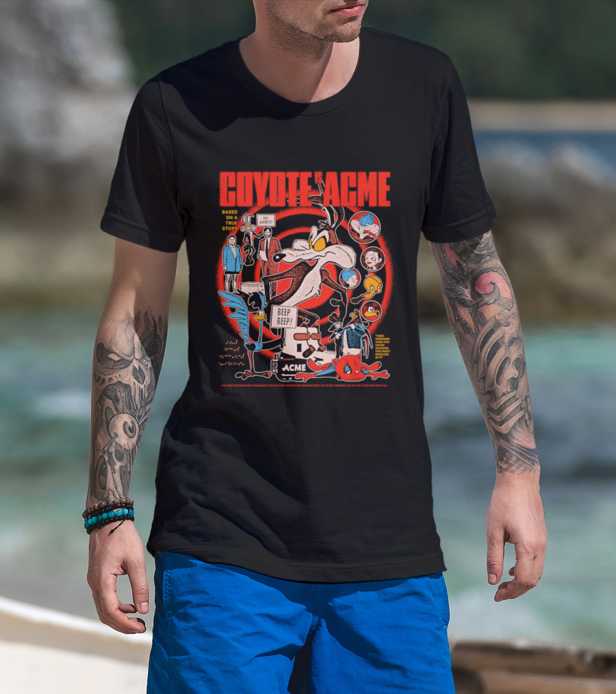 Coyote Vs Acme Based On A True Story Warner Bros Animation T-Shirt