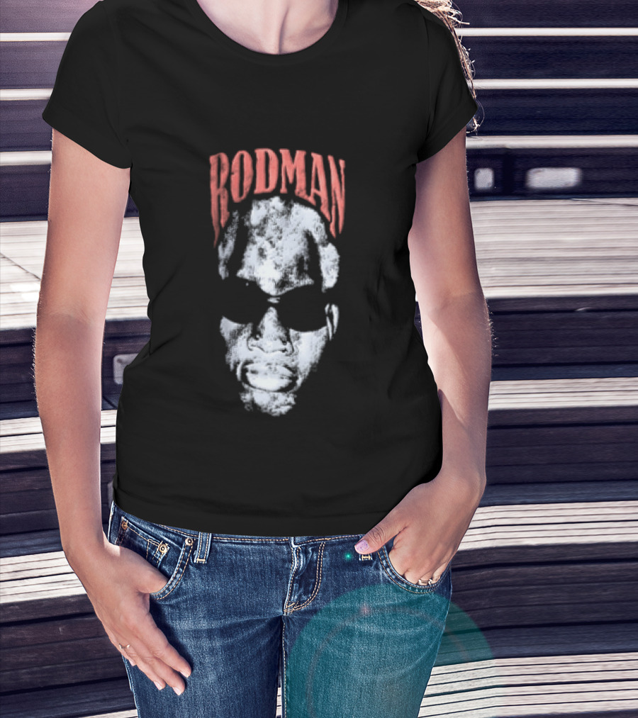 Rodman Glasses Chicago Bulls Basketball T-Shirt