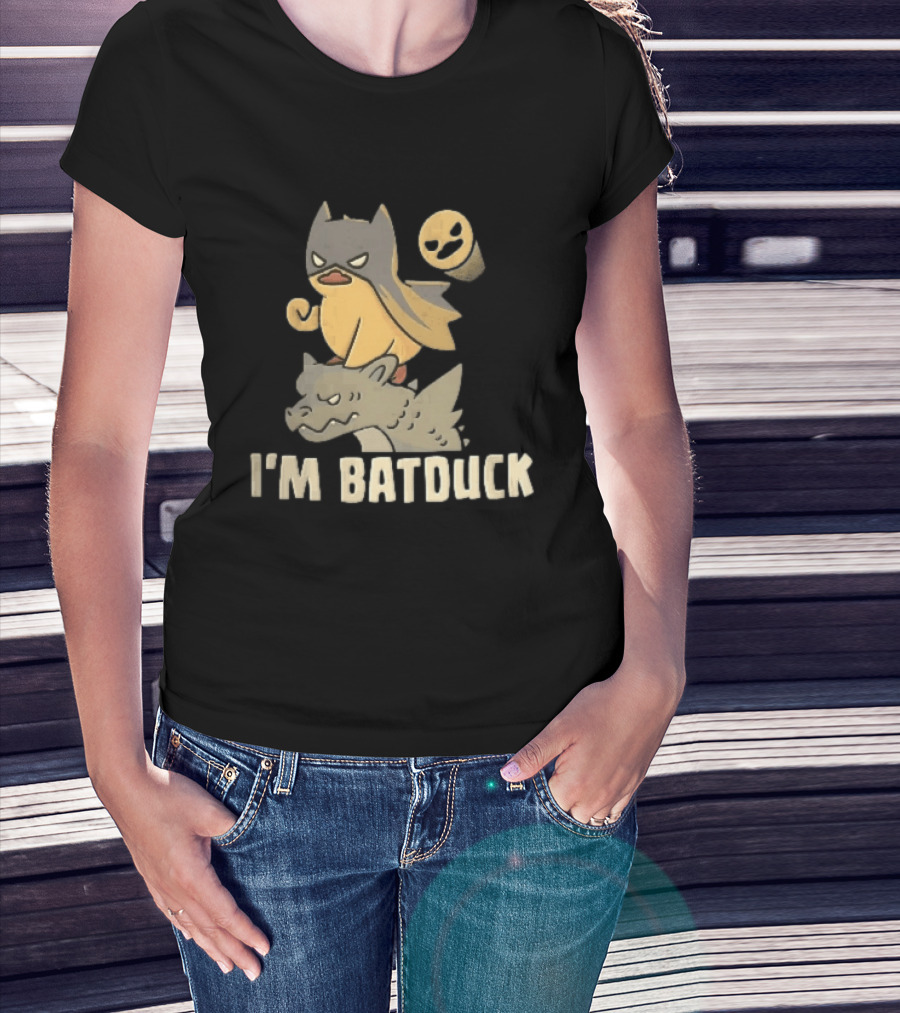 Im Batduck Yellow Duck Mask Gargoyle Spotlight Hero T-Shirt