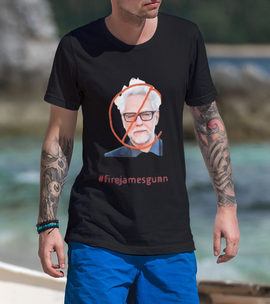 #FireJamesGunn Photo Red No T-Shirt