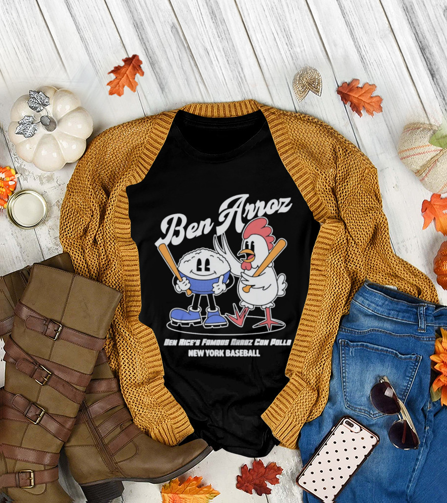 Ben Arroz New York Baseball Ben Rices Friends Arroz Con Pollo T-Shirt