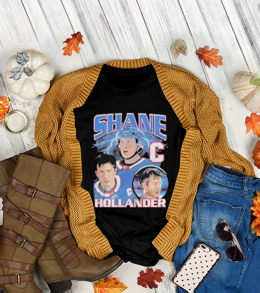 Shane Hollander C Hockey Player Lightning Blue Jersey T-Shirt