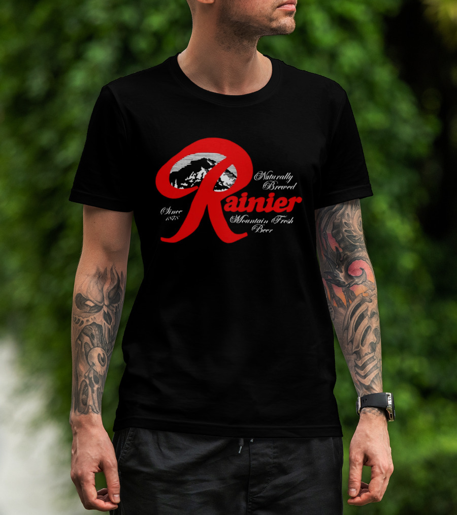 Since 1878 Rainier Naturally Brewed Mountain Fresh Beer T-Shirt