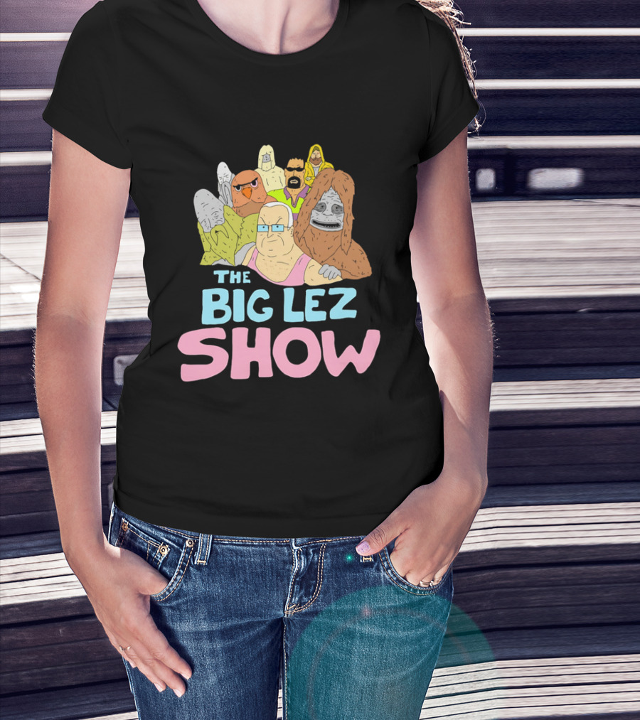The Big Lez Show Characters Animation Cast Compilation T-Shirt