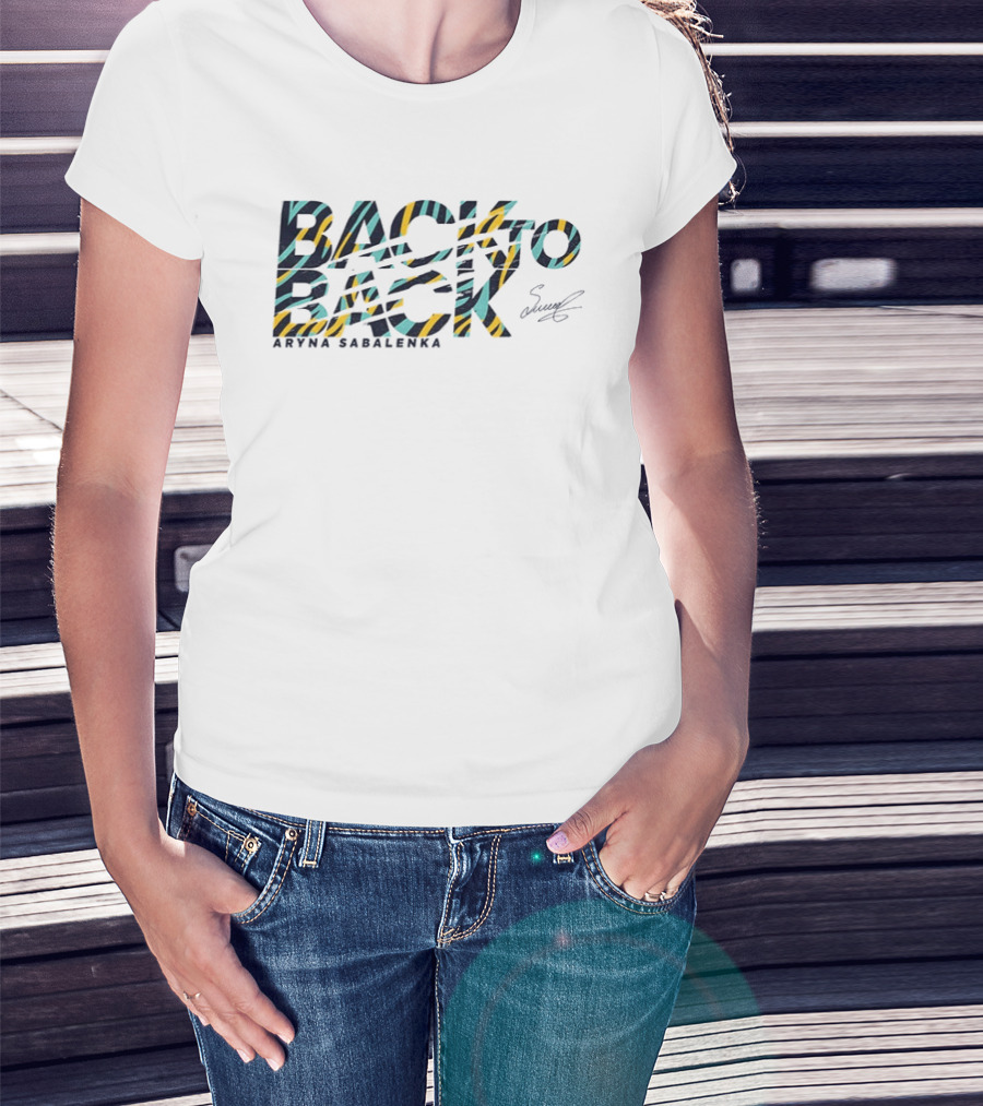Back To Back Aryna Sabalenka Tiger Stripes T-Shirt