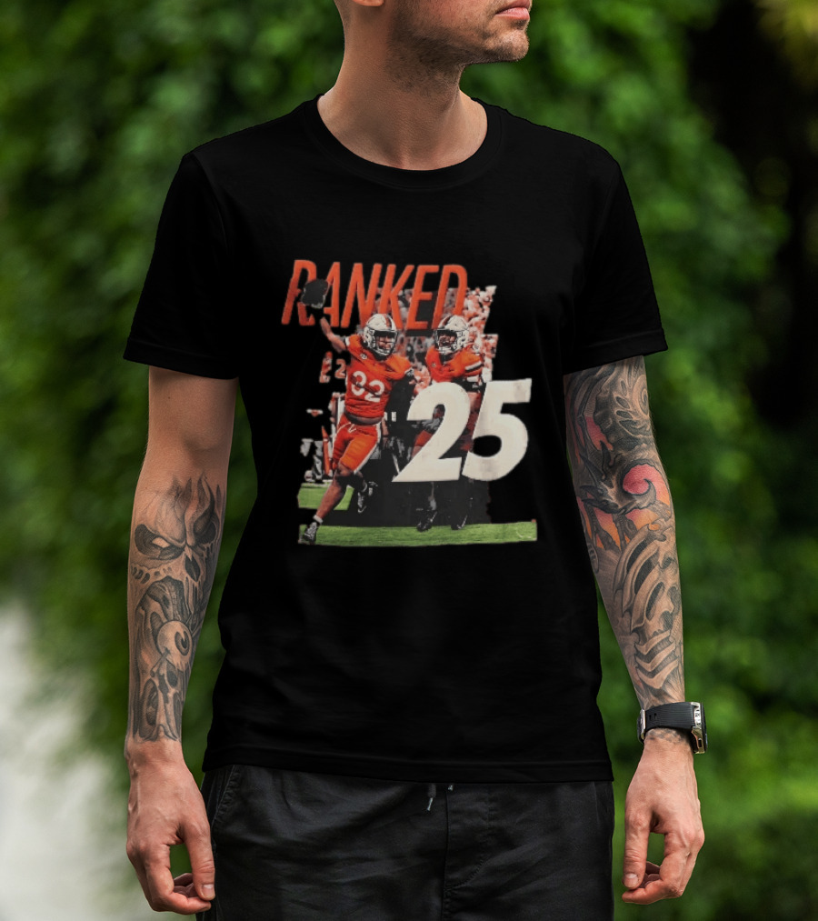 Virginia Cavaliers NCAA College Football Ranked 25 Team Players Celebration T-Shirt