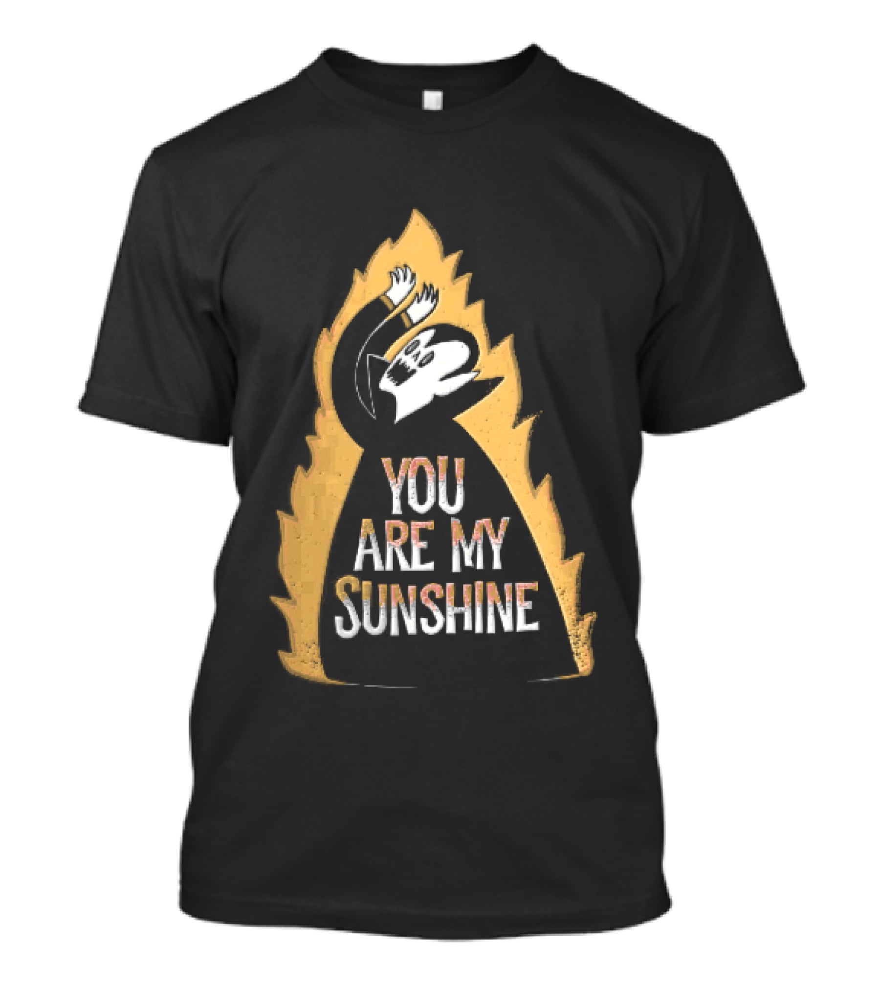 You Are My Sunshine Vampire Flames Distressed T-Shirt