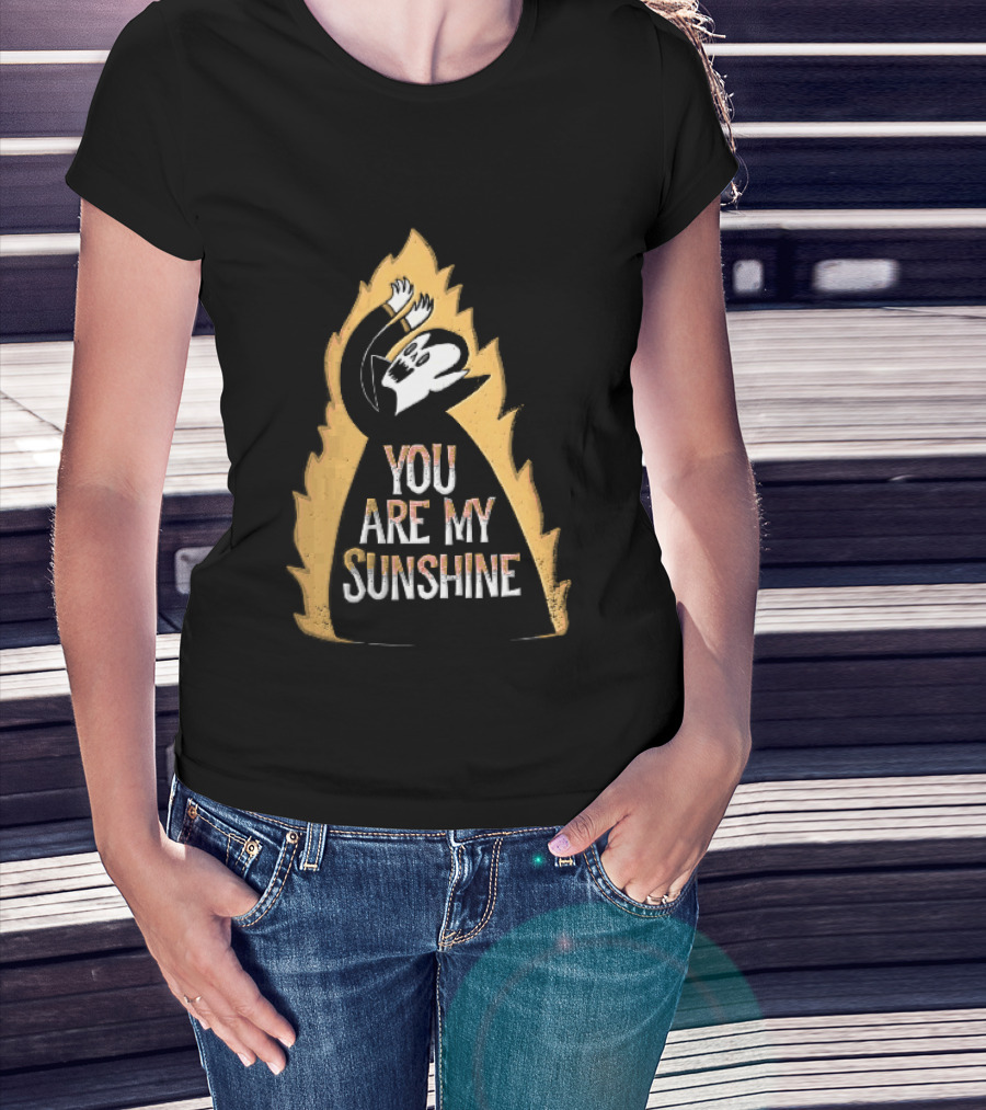 You Are My Sunshine Vampire Flames Distressed T-Shirt