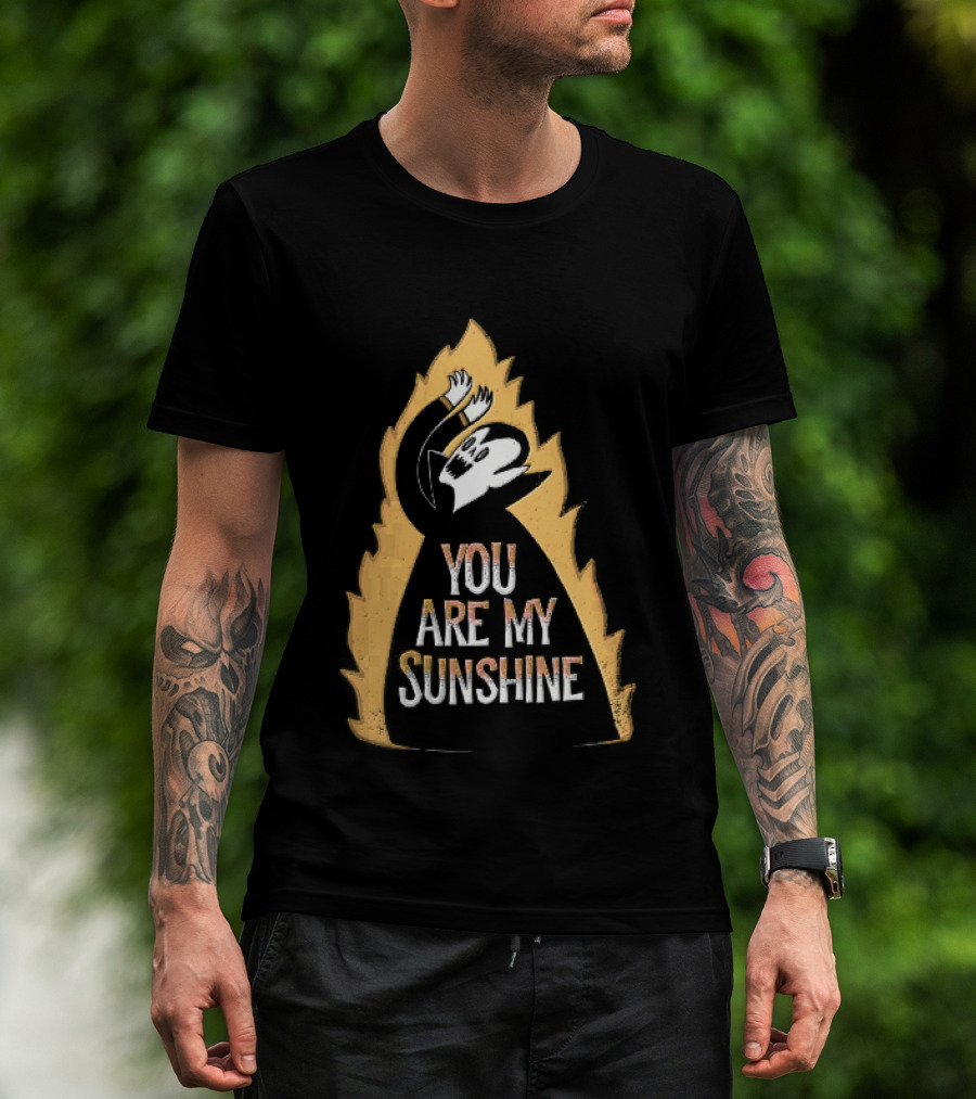 You Are My Sunshine Vampire Flames Distressed T-Shirt