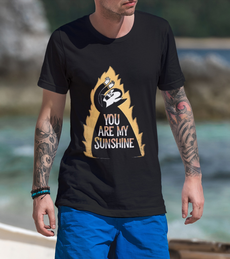You Are My Sunshine Vampire Flames Distressed T-Shirt