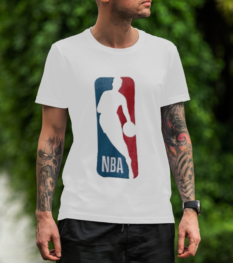 NBA National Basketball Association Blue Red Abstract T-Shirt