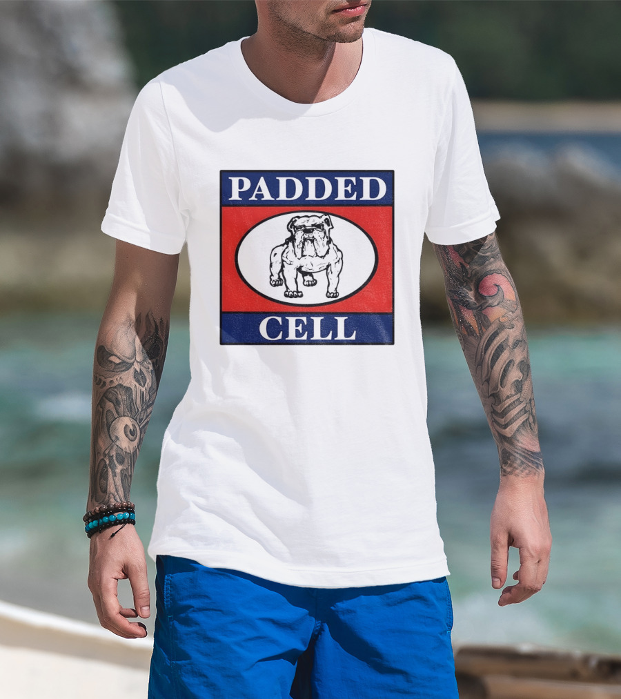Punk Rock Padded Cell Bulldog Oval T-Shirt