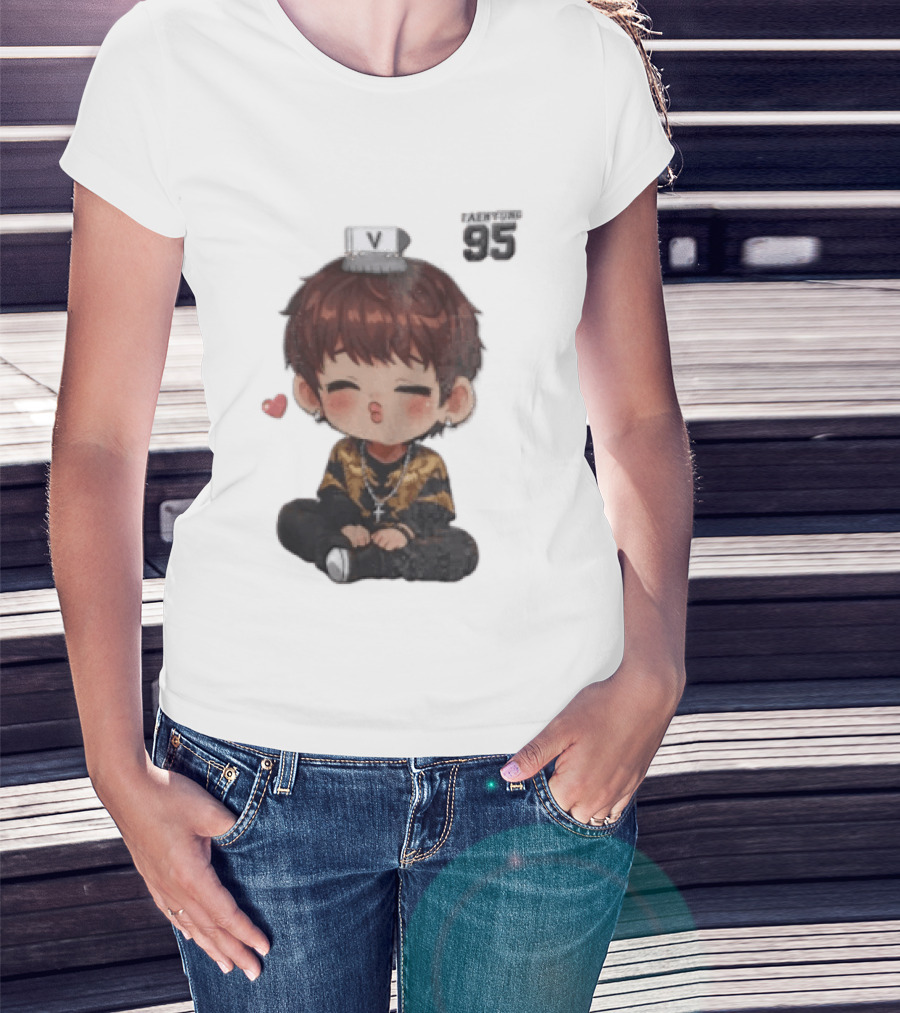 Taehyung V BTS 95 Kawaii Chibi T-Shirt