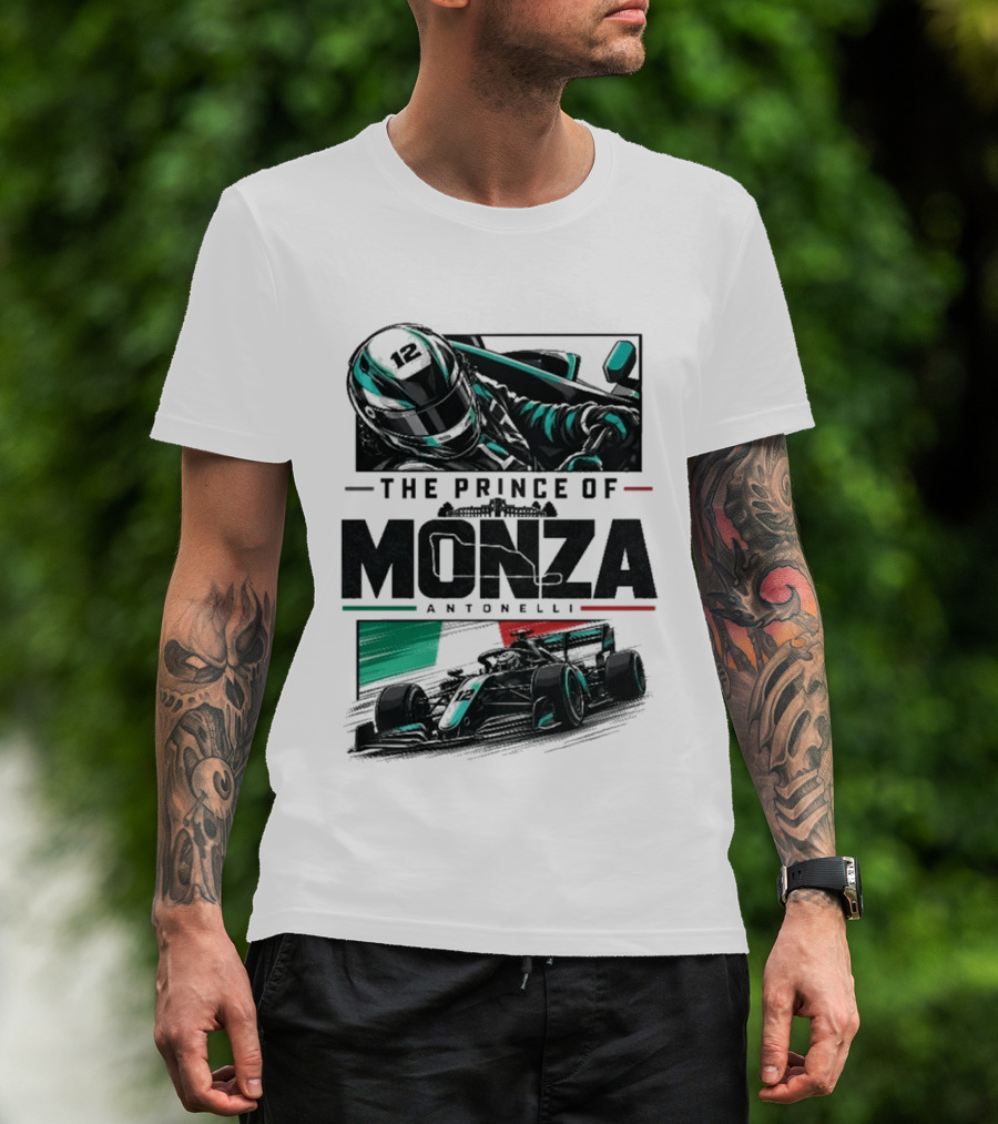 The Prince Of Monza Antonelli Racing Car T-Shirt