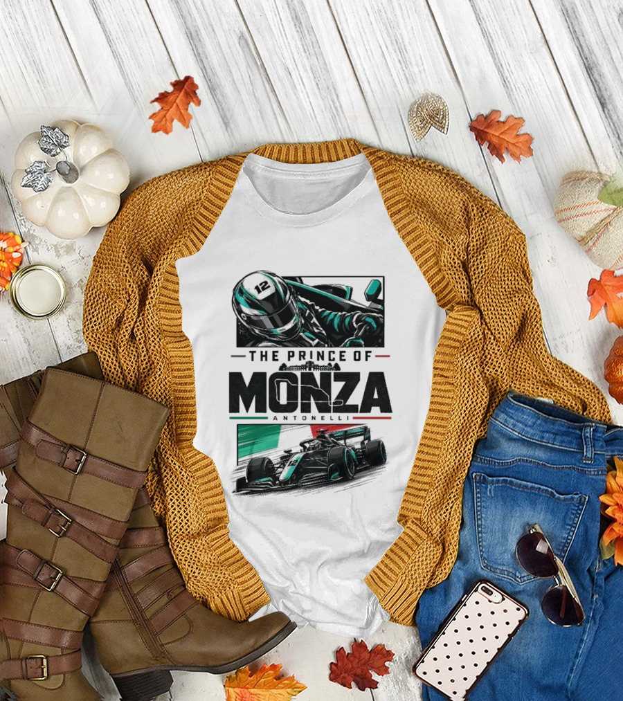 The Prince Of Monza Antonelli Racing Car T-Shirt