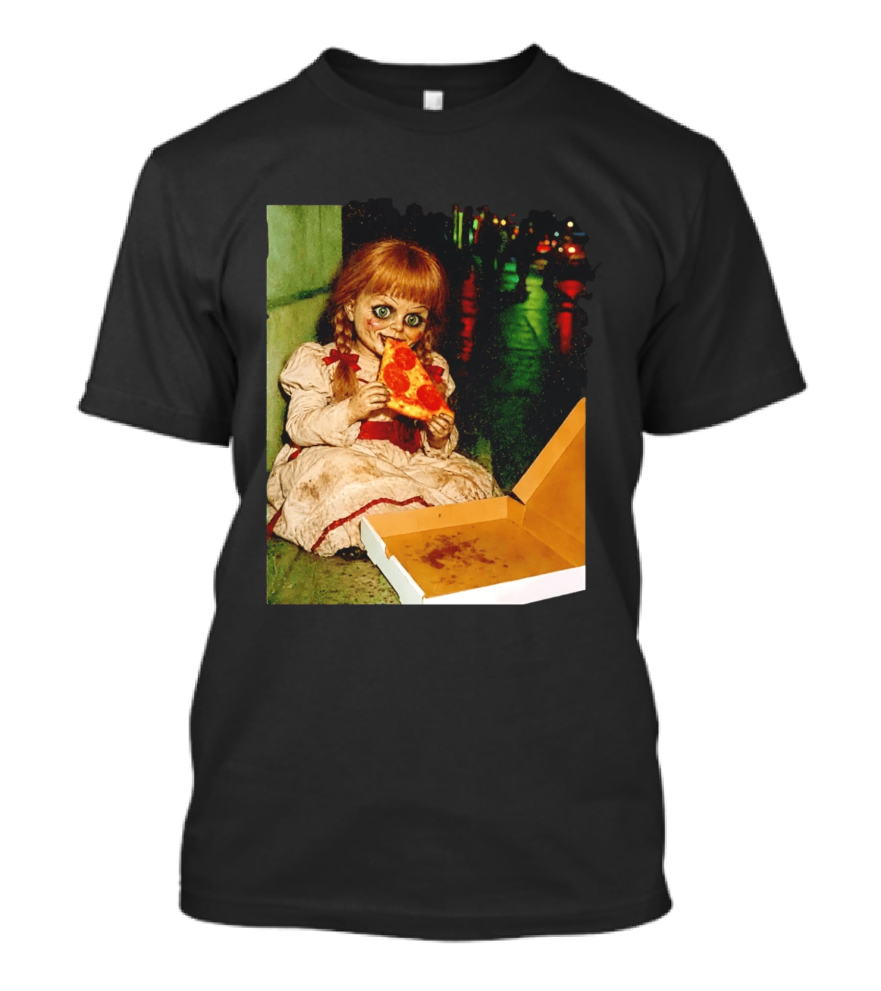 Annabelle Pizza Night Halloween T-Shirt