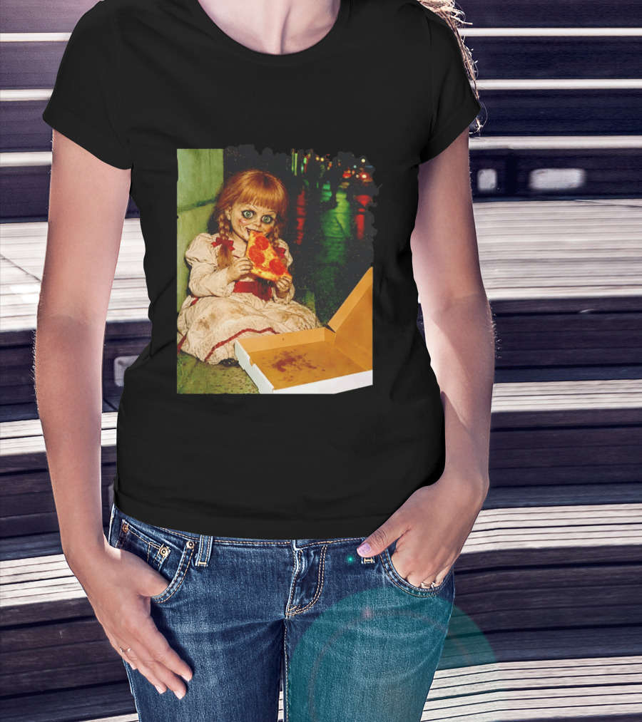 Annabelle Pizza Night Halloween T-Shirt
