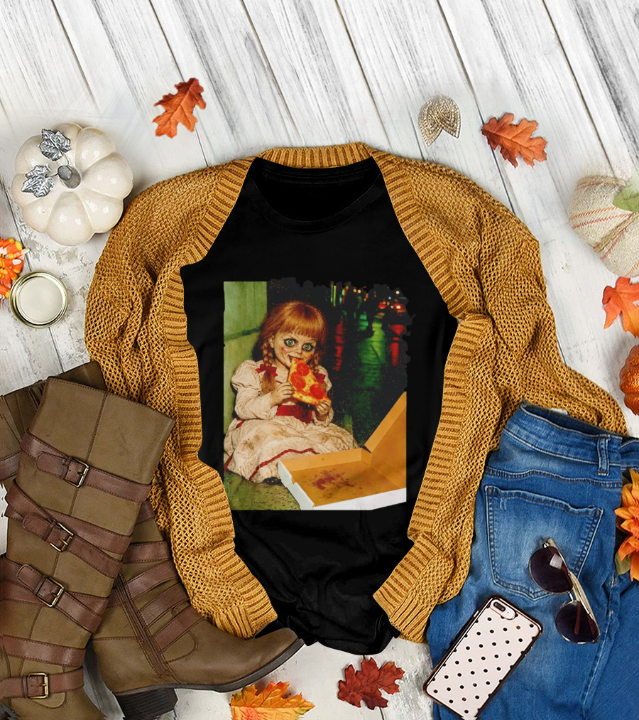 Annabelle Pizza Night Halloween T-Shirt