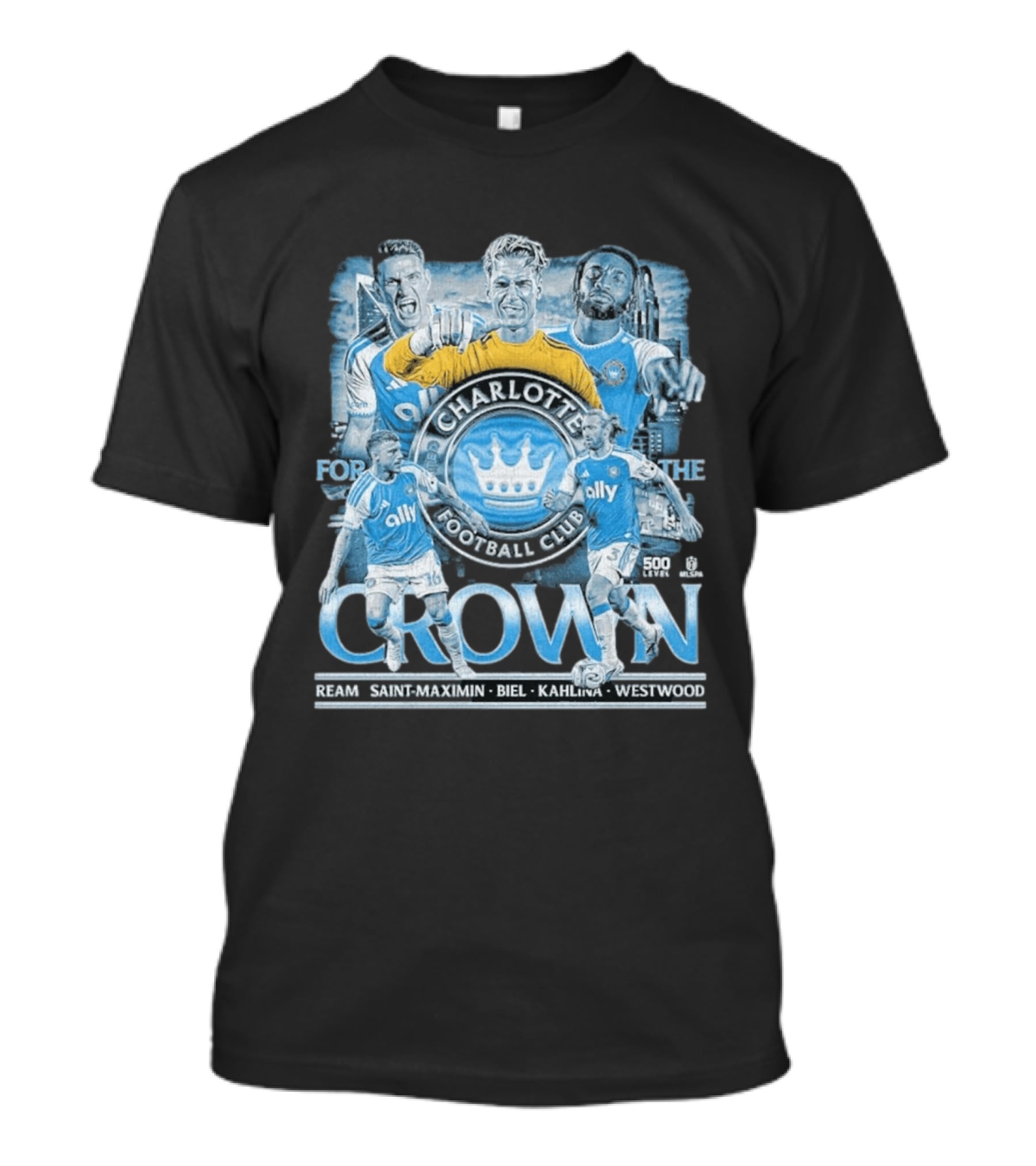 Charlotte FC 2026 Crown Ream Saint Maximin Biel Kahlina Westwood T-Shirt