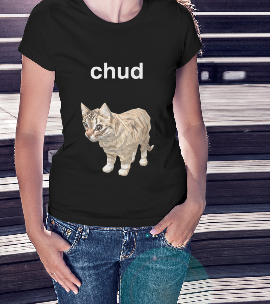 Chud Cat Meme Funny Internet Culture T-Shirt