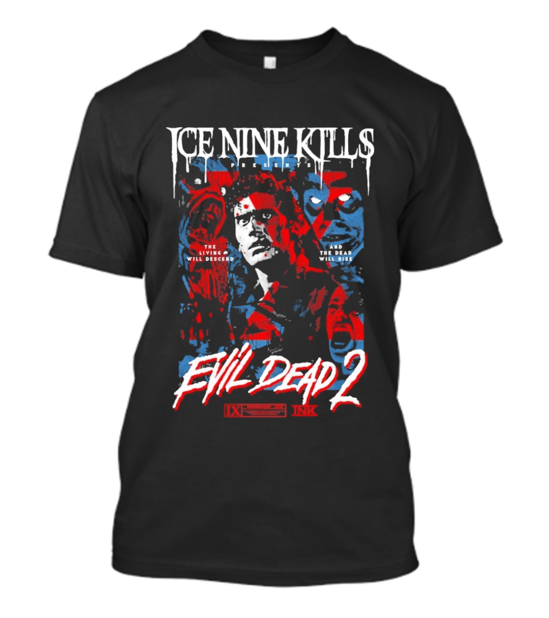 Ice Nine Kills Presents Evil Dead 2 The Living Will Descend And The Dead Will Rise 2026 T-Shirt