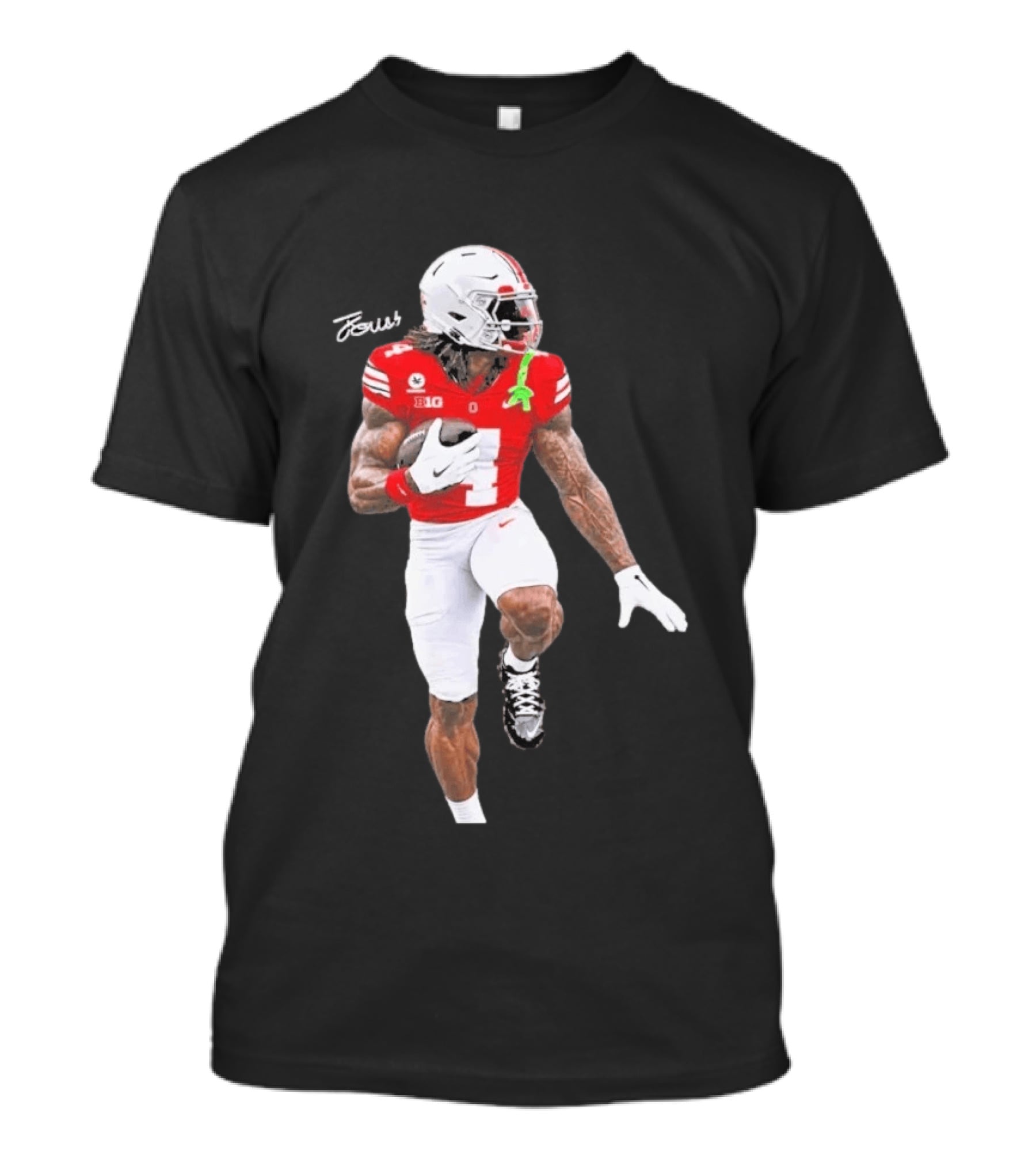 Jeremiah Smith Ohio State Heisman Candidate Football Player Jersey Four T-Shirt