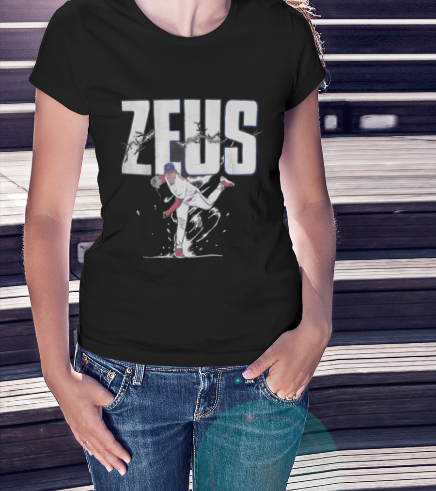 Jesus Luzardo Zeus Baseball Pitching Pose Sports T-Shirt