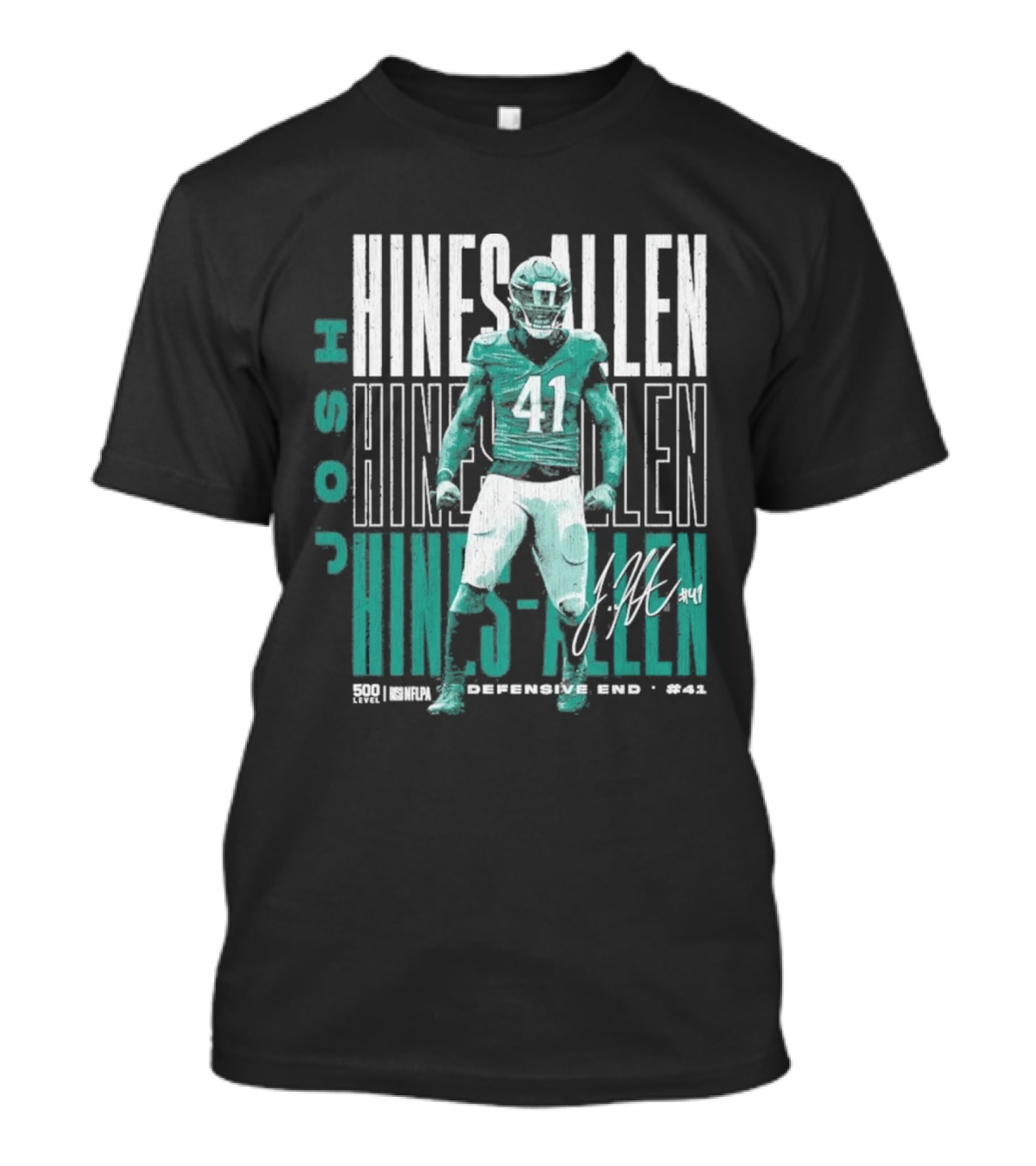 Josh Hines Allen 41 Jacksonville Football Repeat T-Shirt