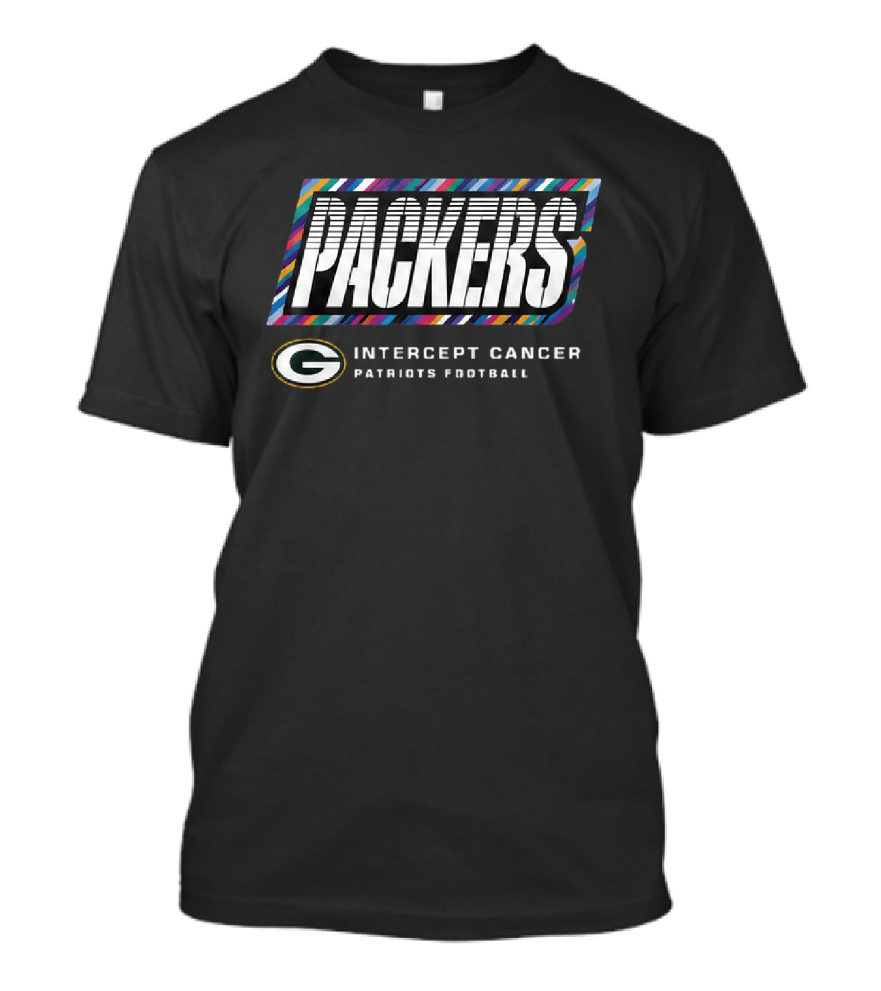 Packers Intercept Cancer Patriots Football Crucial Catch 2026 T-Shirt