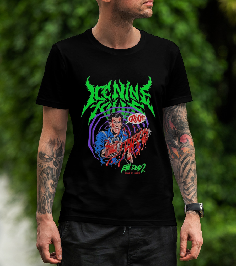 Ice Nine Kills Groovy Evil Dead 2 Blood Guts 2026 T-Shirt