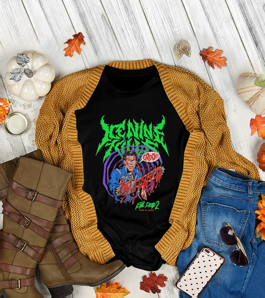 Ice Nine Kills Groovy Evil Dead 2 Blood Guts 2026 T-Shirt