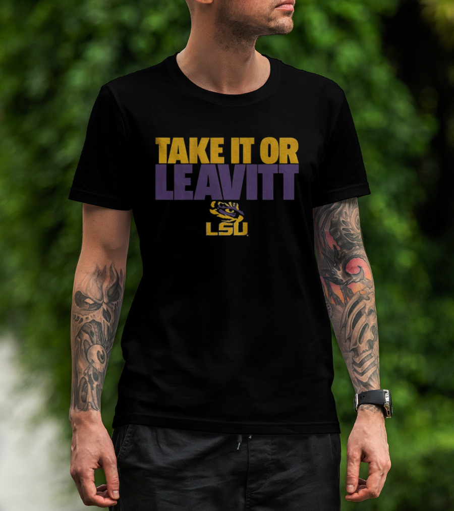 LSU Football Take It Or Leavitt Tiger Eye T-Shirt