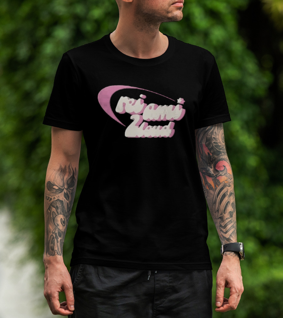 Rei Ami To Loud Pink Orbit Ring Star 3D Logo Playful T-Shirt
