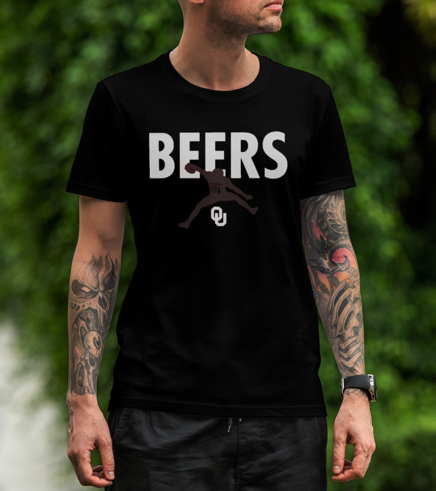 Rocky Beers Hurdle OU Football Leap T-Shirt
