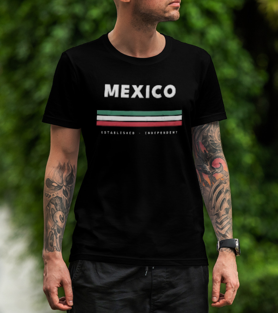 Mexico Established Independent Flag T-Shirt