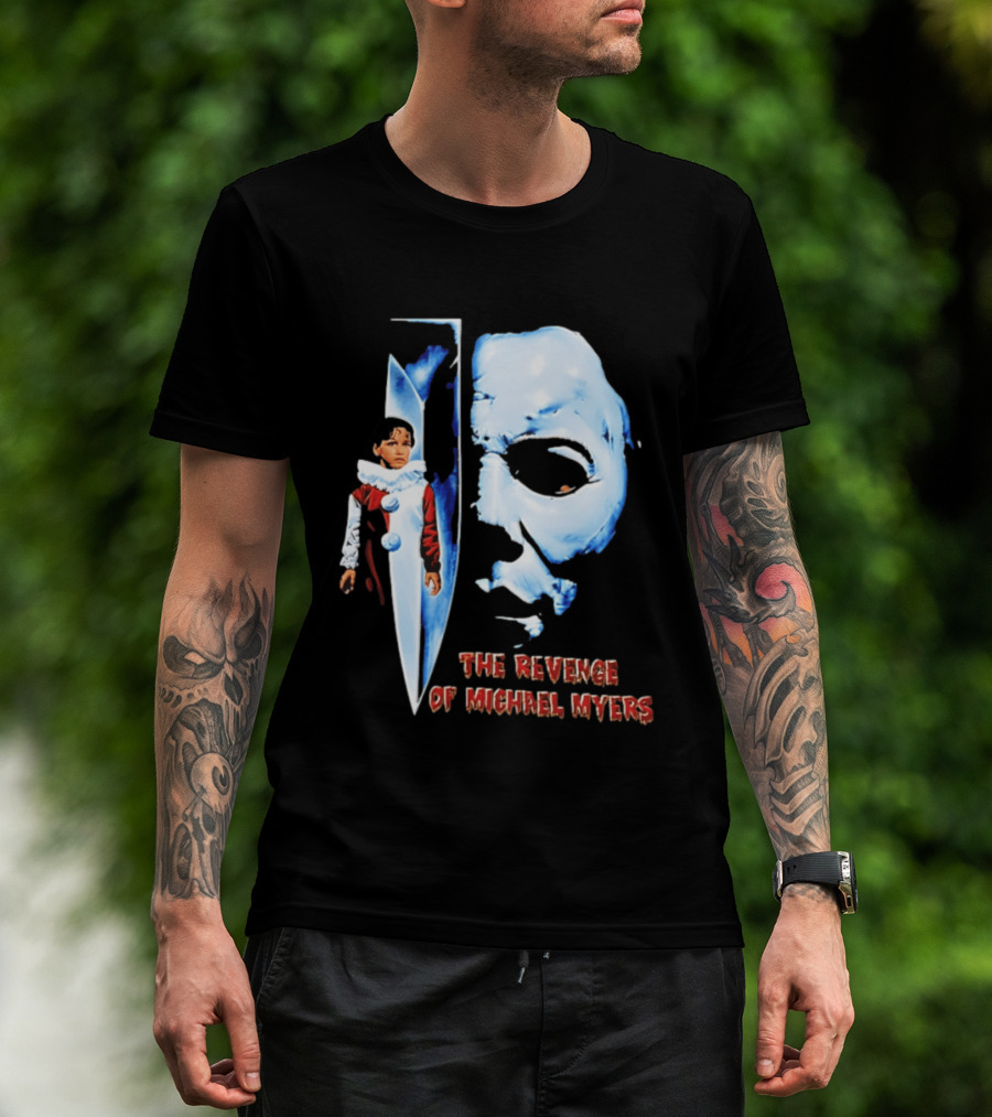 The Revenge Of Michael Myers Halloween Mask Knife Clown T-Shirt