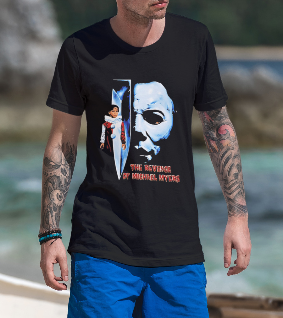 The Revenge Of Michael Myers Halloween Mask Knife Clown T-Shirt