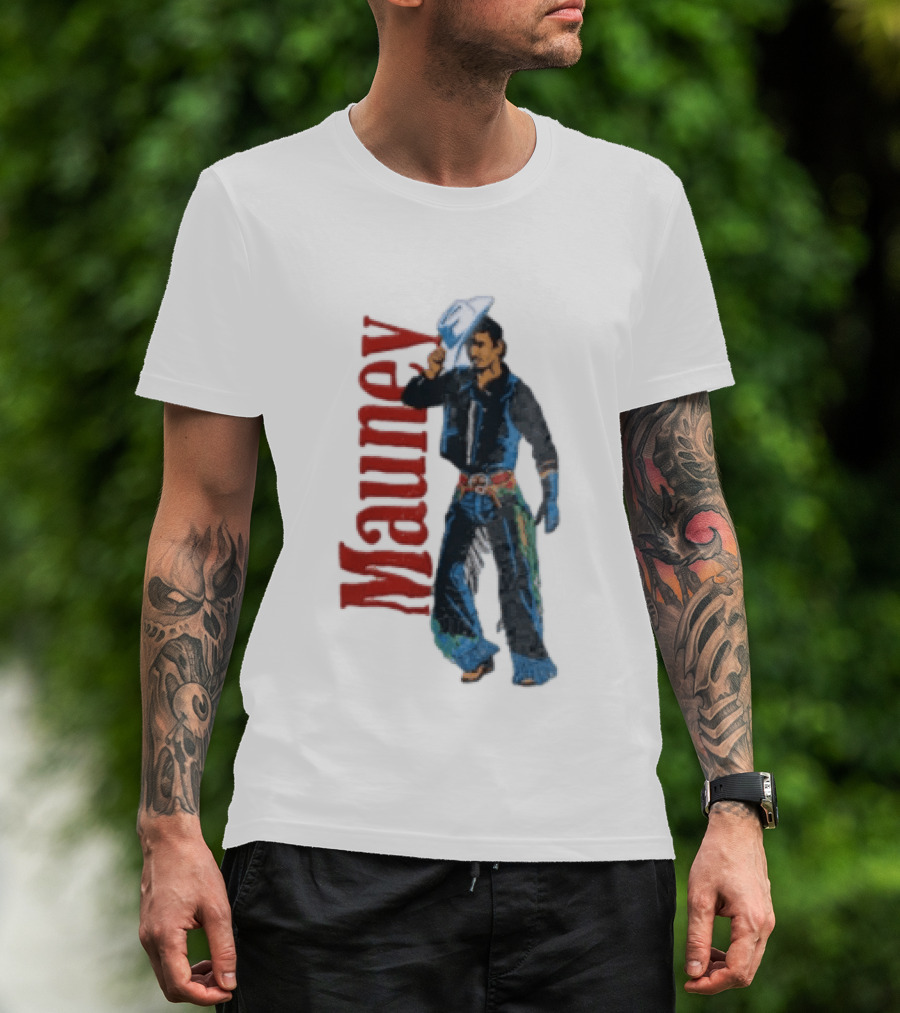 Mauney Cowboy Hat Salute Rodeo T-Shirt