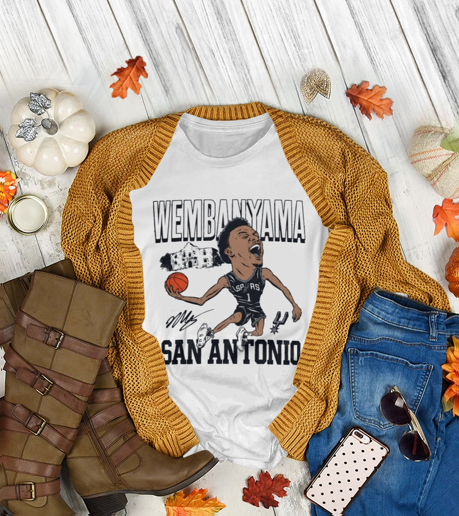 Wembanyama San Antonio Basketball Spurs Texas T-Shirt