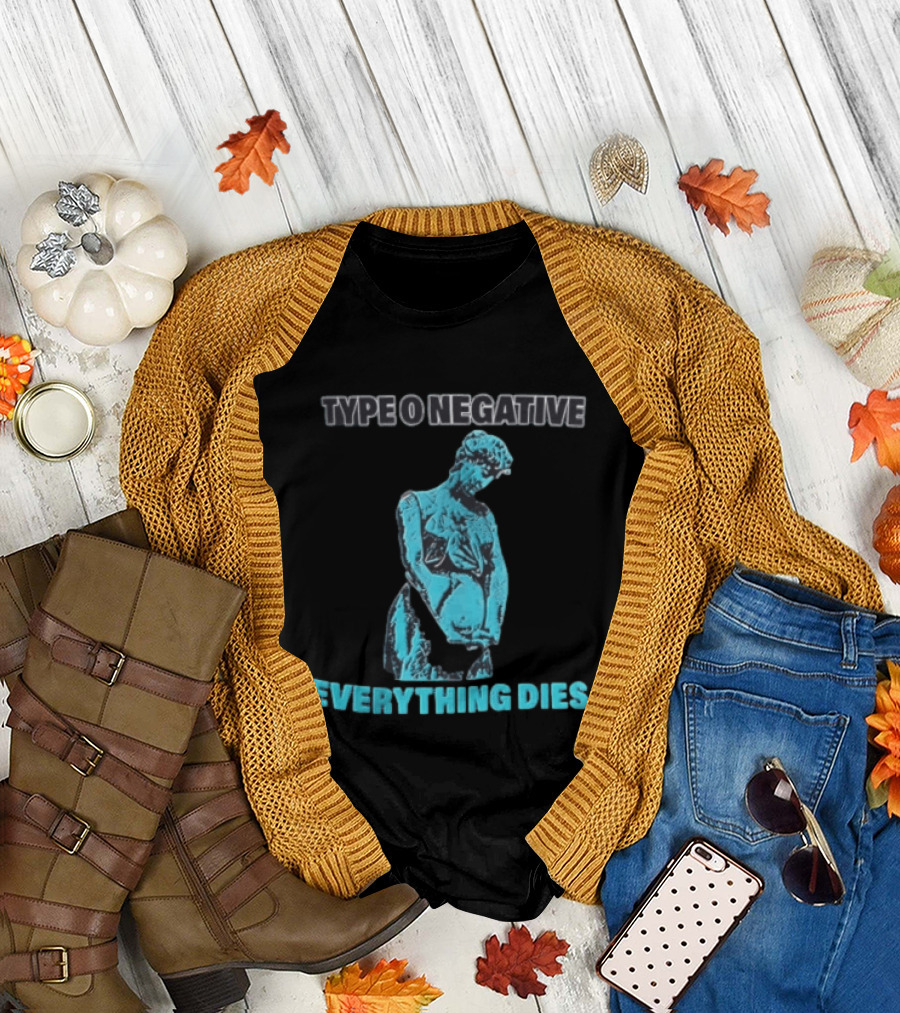 Type O Negative Everything Dies Blue Statue T-Shirt