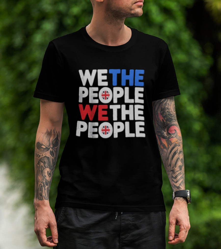 We The People UK British Flag Union Jack T-Shirt