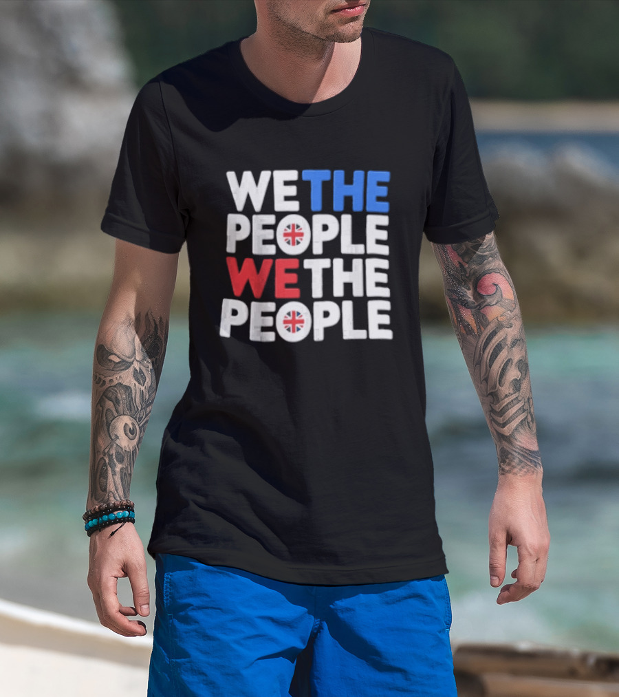 We The People UK British Flag Union Jack T-Shirt